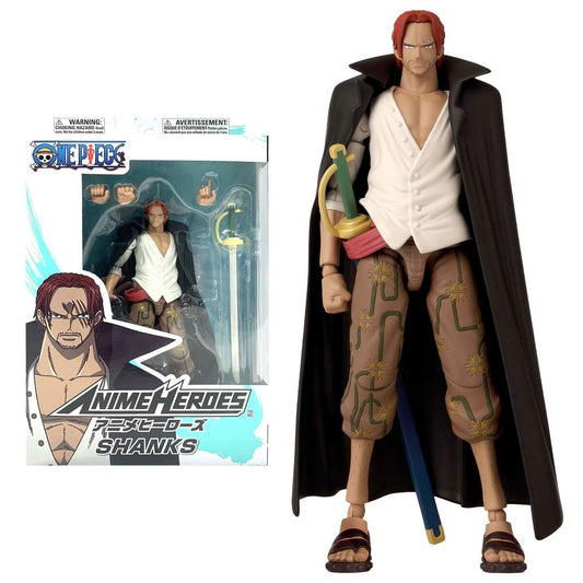 Action Figure One Piece Bandai Anime Heroes: Shanks 17 cm-0