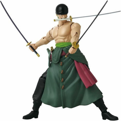 Jointed Figure One Piece Anime Heroes: Zoro Style 3 Swords 17 cm-0