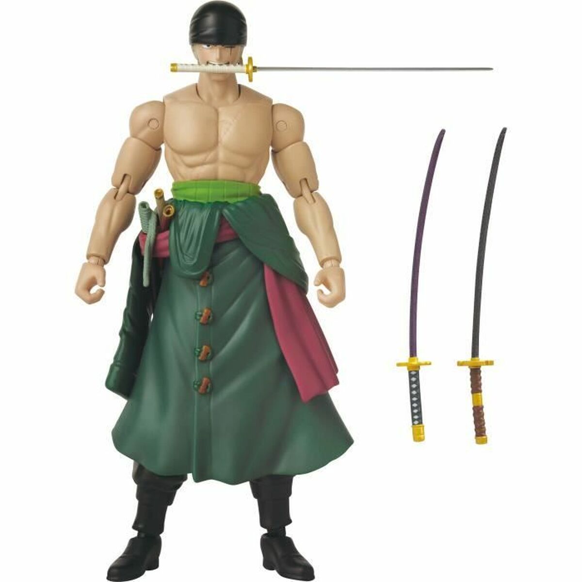 Jointed Figure One Piece Anime Heroes: Zoro Style 3 Swords 17 cm-2