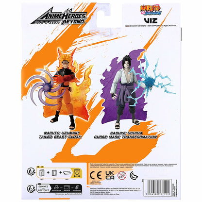 Action Figure Naruto Shippuden Bandai Anime Heroes Beyond: Sasuke Uchiha 17 cm-1