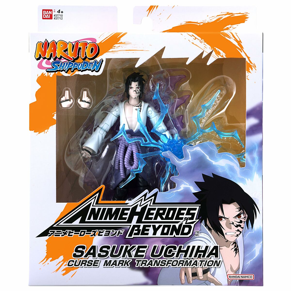 Action Figure Naruto Shippuden Bandai Anime Heroes Beyond: Sasuke Uchiha 17 cm-0
