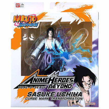 Action Figure Naruto Shippuden Bandai Anime Heroes Beyond: Sasuke Uchiha 17 cm-0